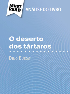 cover image of O deserto dos tártaros de Dino Buzzati (Análise do livro)